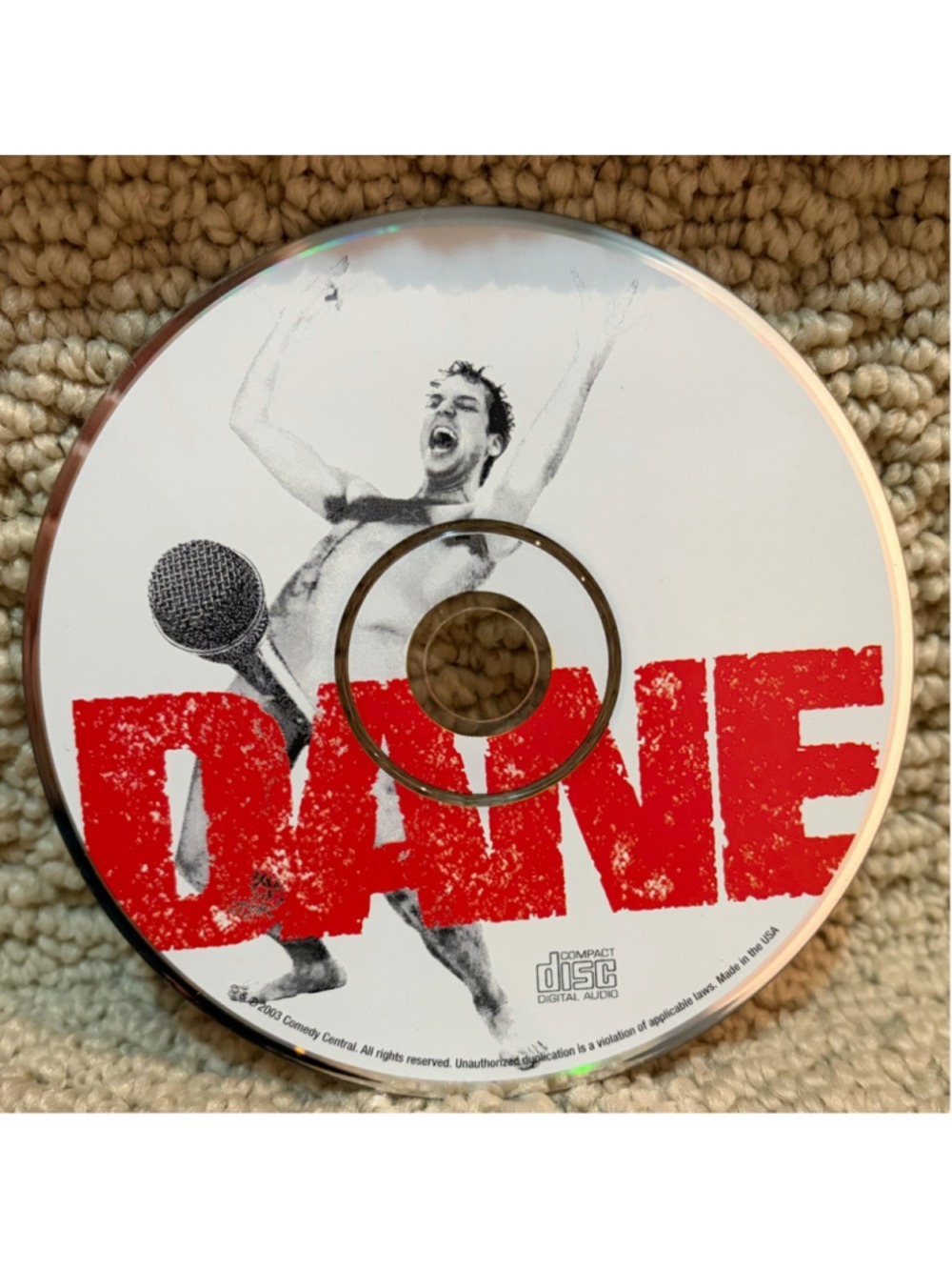 Comedy Central Dane Cook CD One Size White and Red